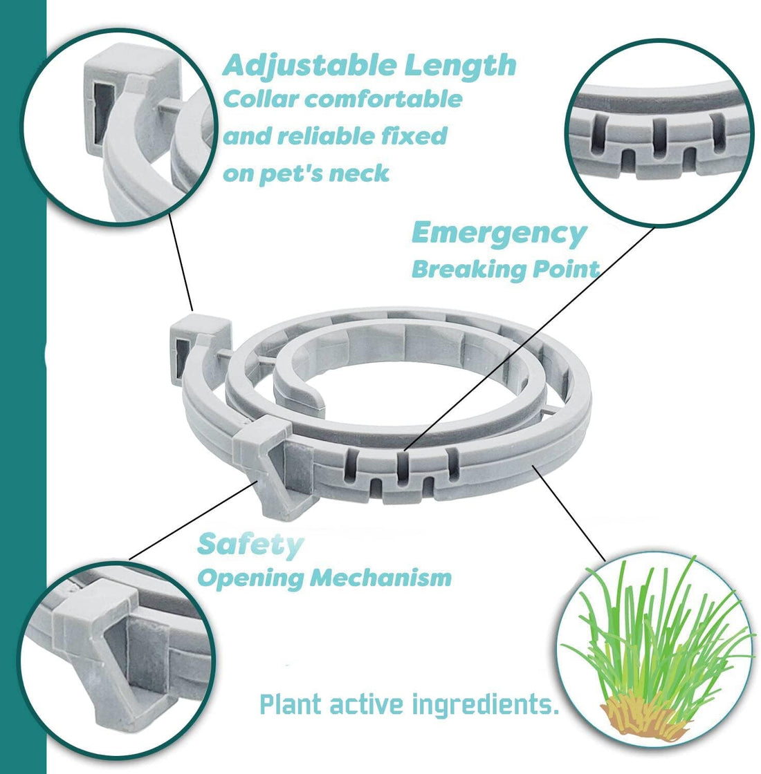 Flea and Tick Collar for Cats - Offers 12-Month Protection