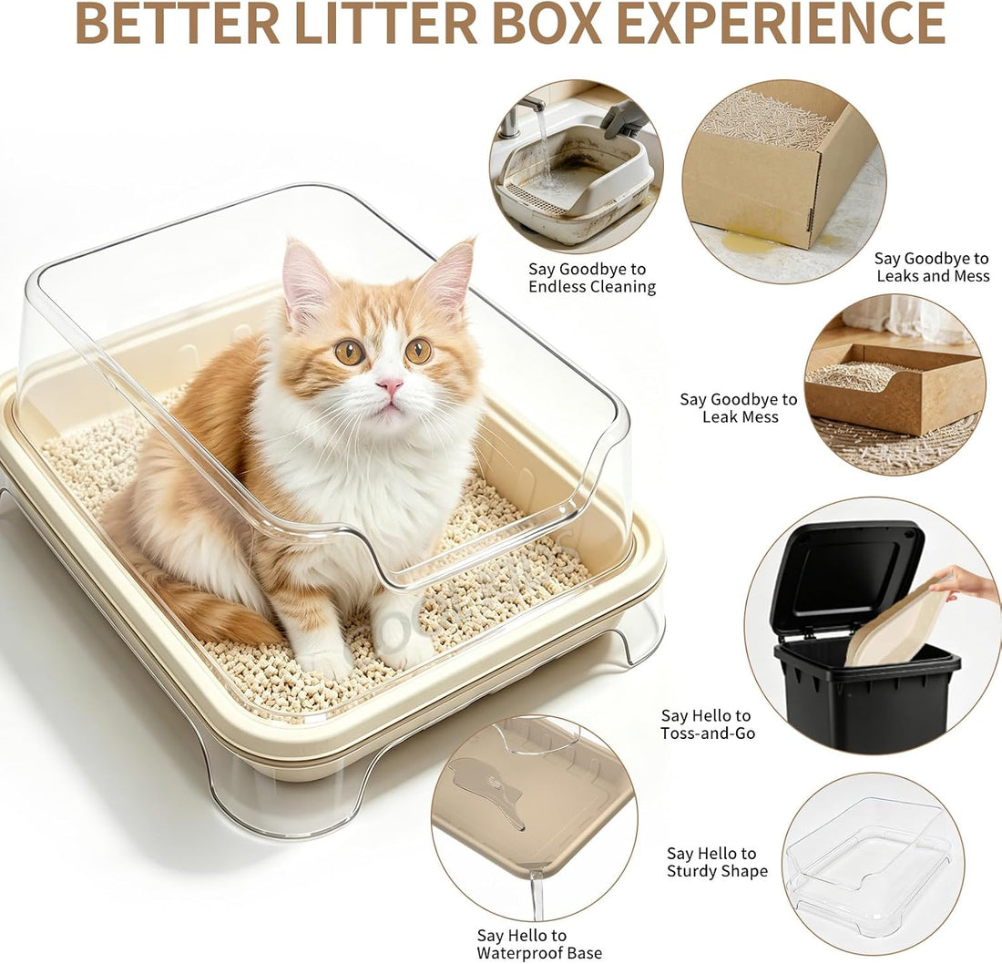 Cool Kids 1+5 Pack Disposable Litter Boxes for Cats – Travel Set