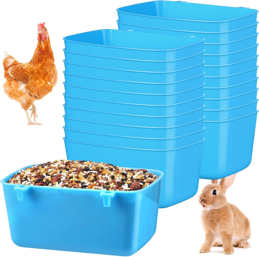 Zhehao 20 Pcs Poultry Water Cups Chicken Waterer Cups 18 oz