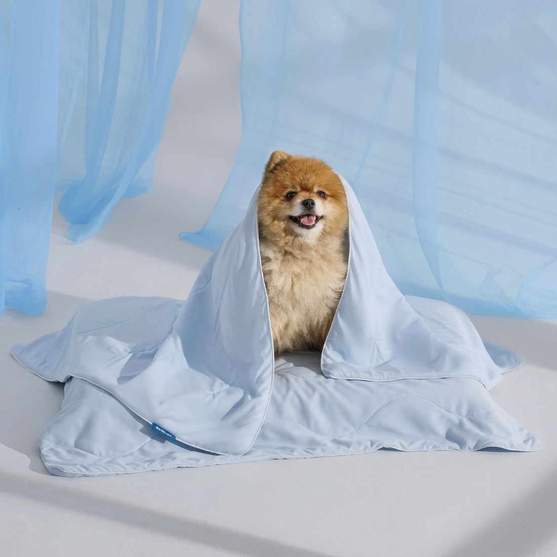 Bedsure Cooling Blanket for Small Dogs with Breathable Air-Core Fill