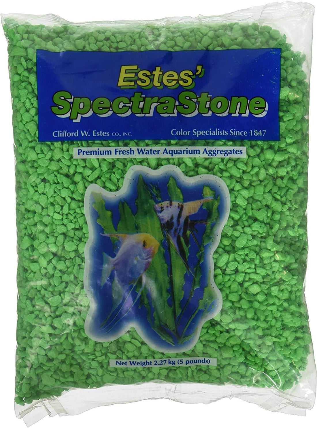 Spectrastone Permaglo Green Aquarium Gravel for Freshwater Aquariums