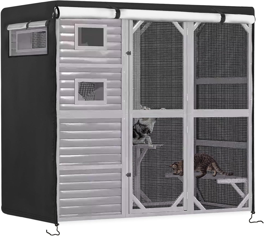 Catio Cover, 73"x40"x73" Waterproof Cover for FunXplore Catio