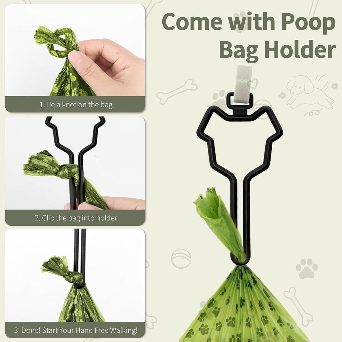 FOREGOER Dog Treat Pouch with Washable Lining