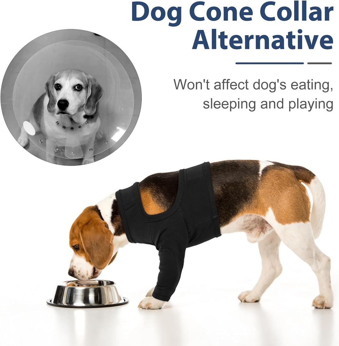IDOMIK Dog Recovery Suit for Front Legs,Dog Recovery Sleeve Elbow