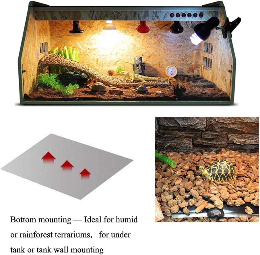 KABASI 2PCS Reptile Heating Mat with Temperature Control, 7W