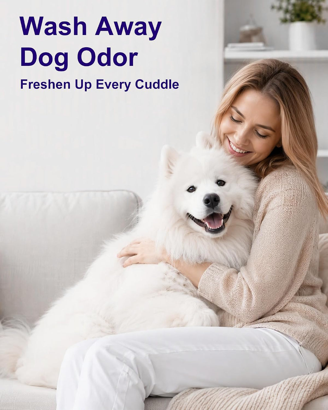 Dog Whitening Shampoo for White Dogs & Light-Colored Coats, 64oz