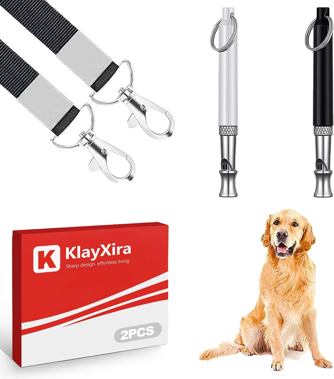 2 Pack Dog Whistle to Stop Barking