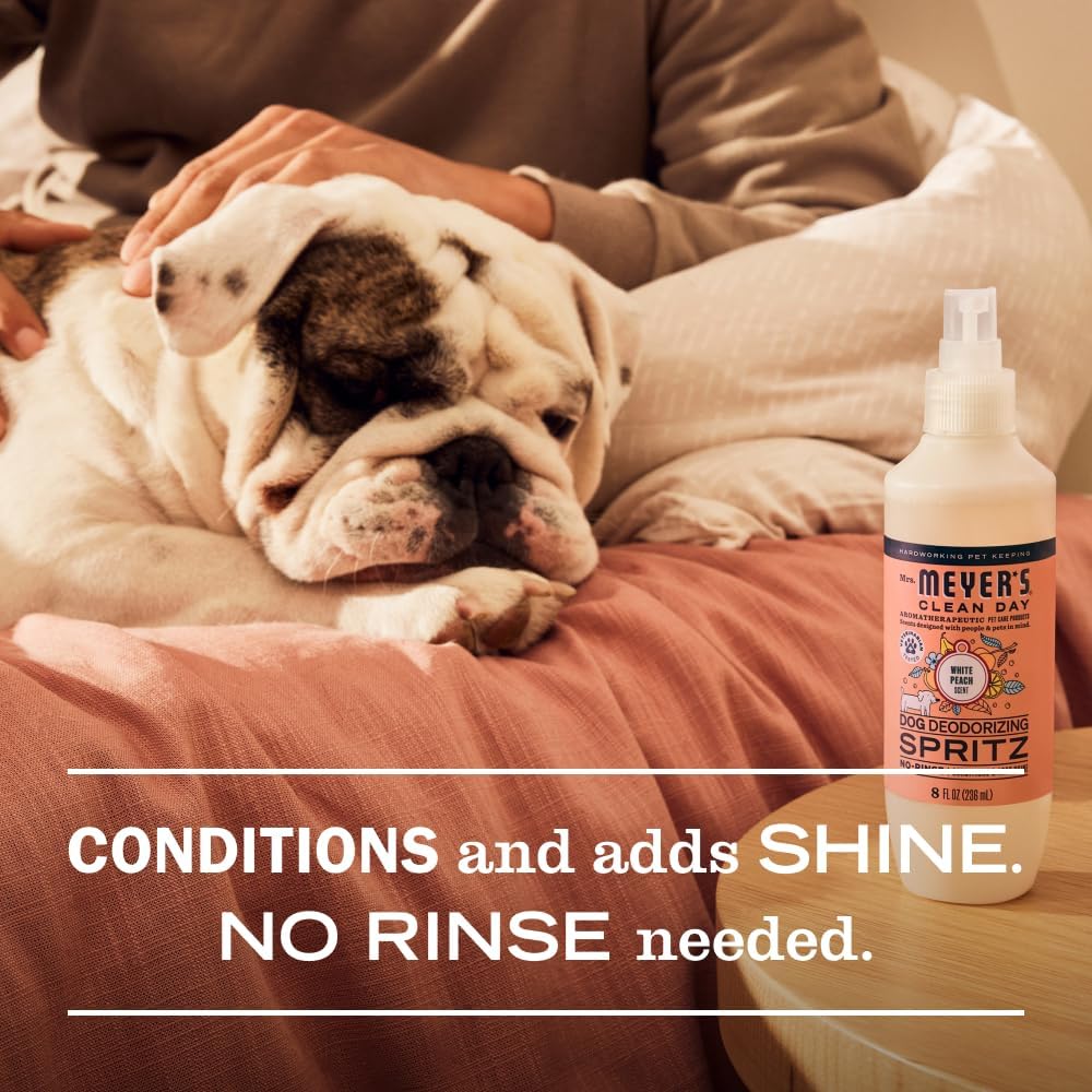MRS. MEYER'S Clean Day Dog Deodorizing Spray, White Peach Scent