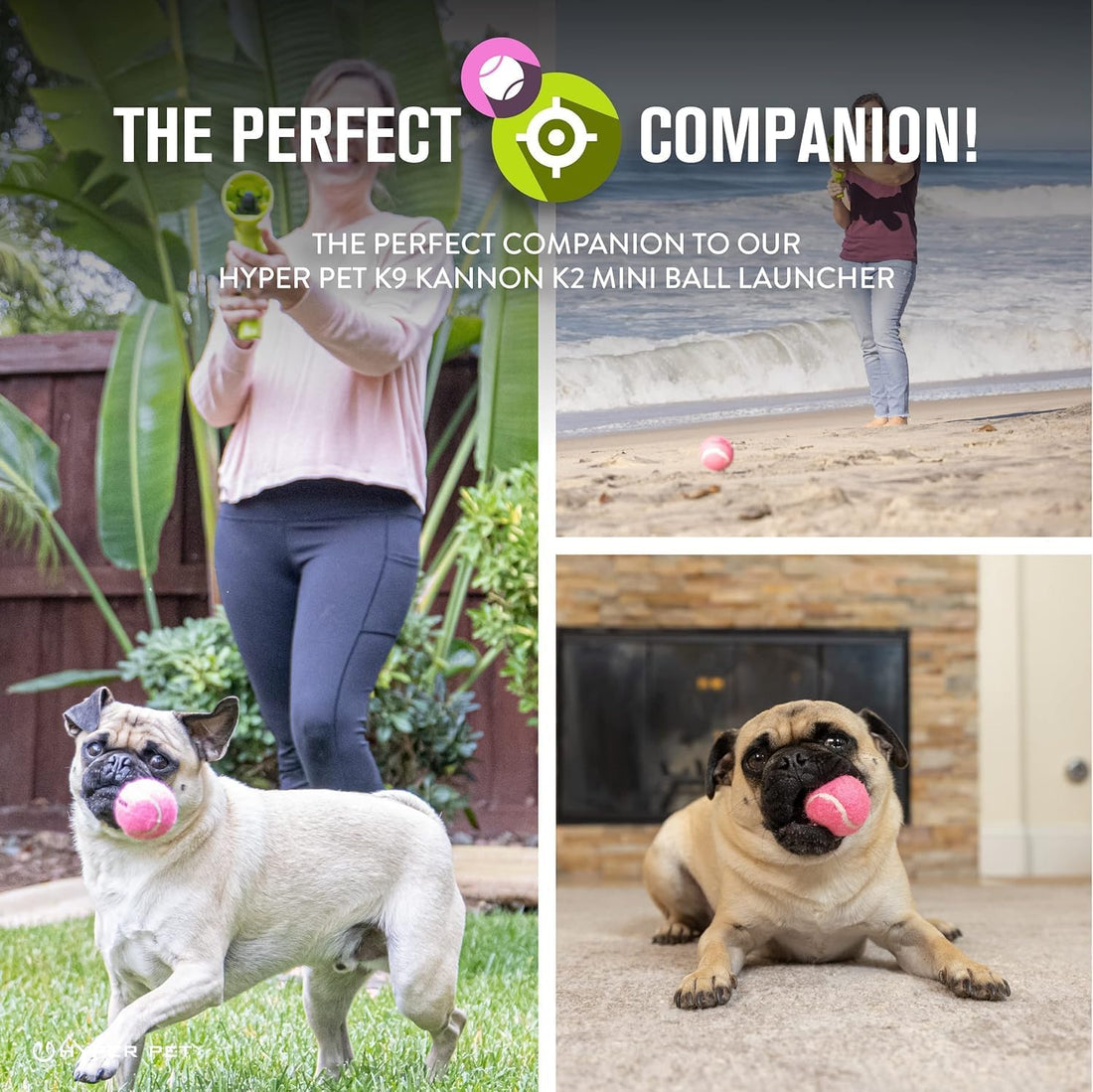 Hyper Pet MINI Tennis Balls for Dogs Interactive Toys work with Hyper