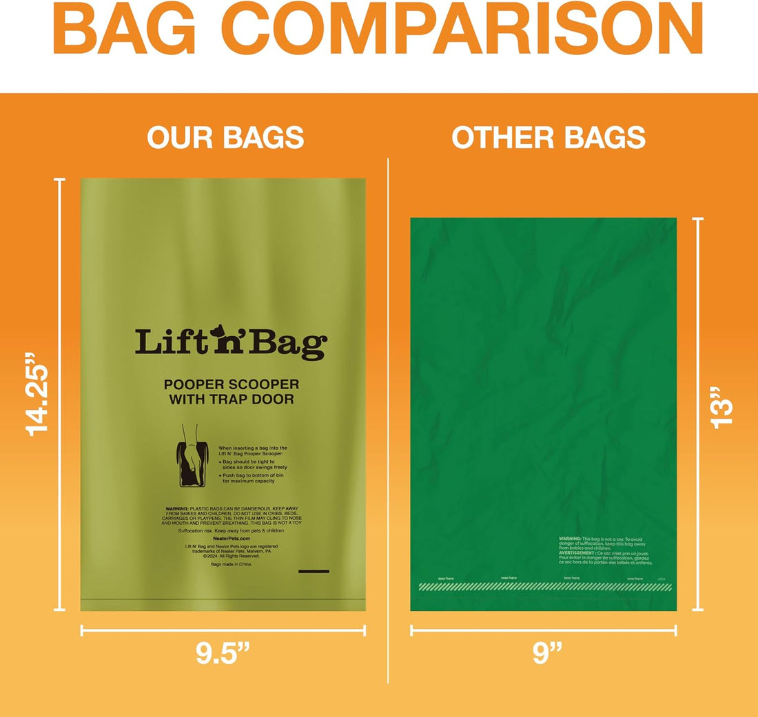 Neater Pets Lift N’ Bag Extra-Capacity Dog Poop Bags Rolls