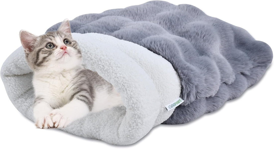 4 in 1 Self Warming Burrow Cat Bed Hideway Sleeping Cuddle Cave