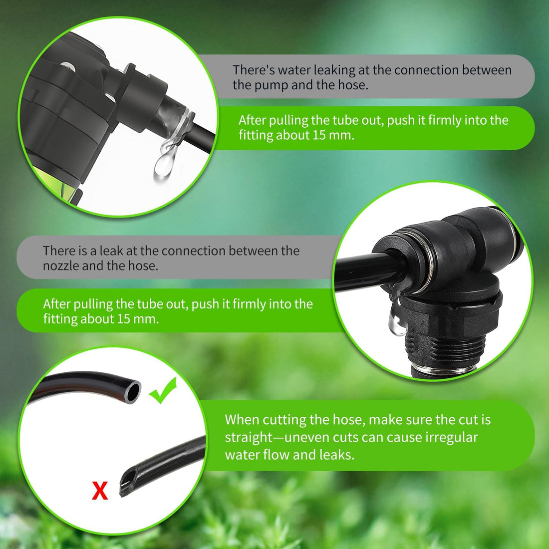 Reptile Misting System with Timer, 6 Nozzles, Self-Priming Pump