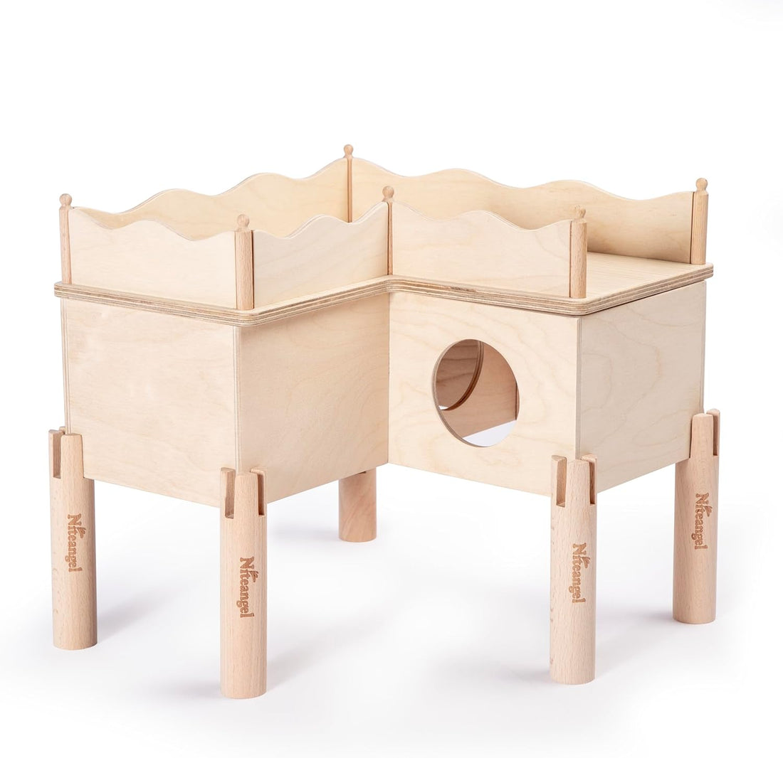 Niteangel Set of Beech Stilts for Elevating & Safely Setting