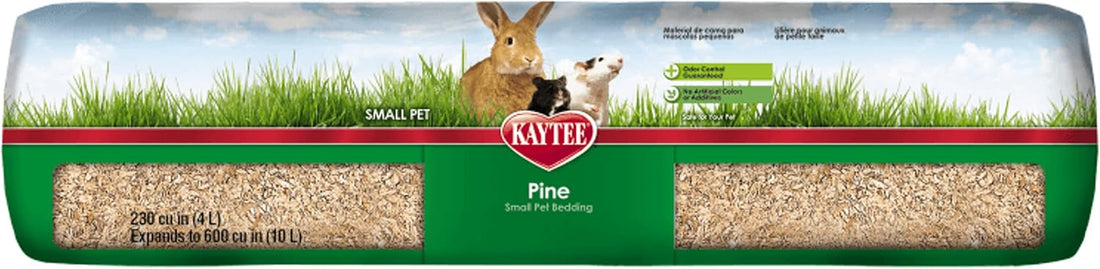 Kaytee Small Animal Pine Bedding for Guinea Pigs, Rabbits, 52.4 Liter
