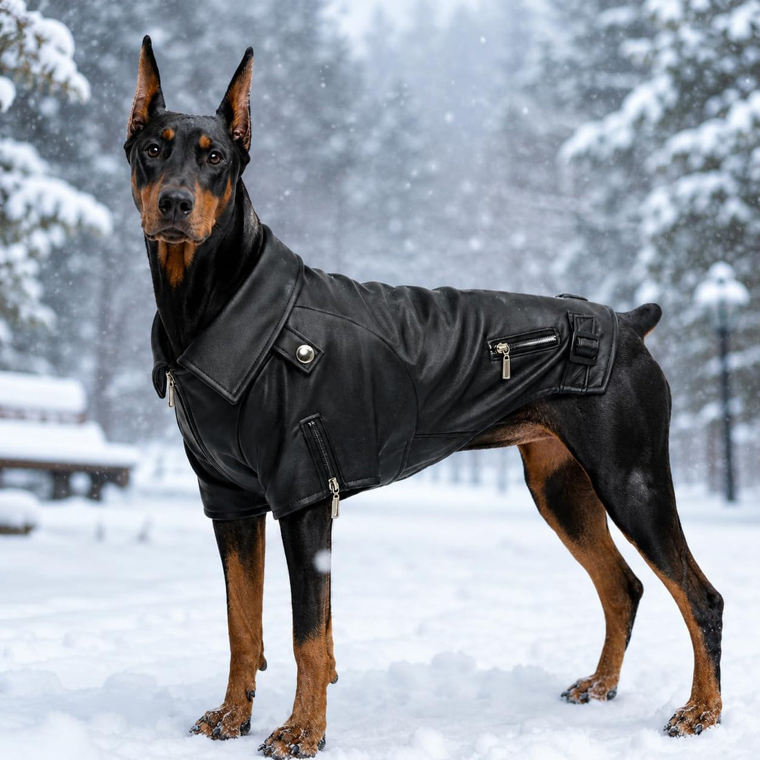 Lovelonglong Cool Dog Leather Jacket