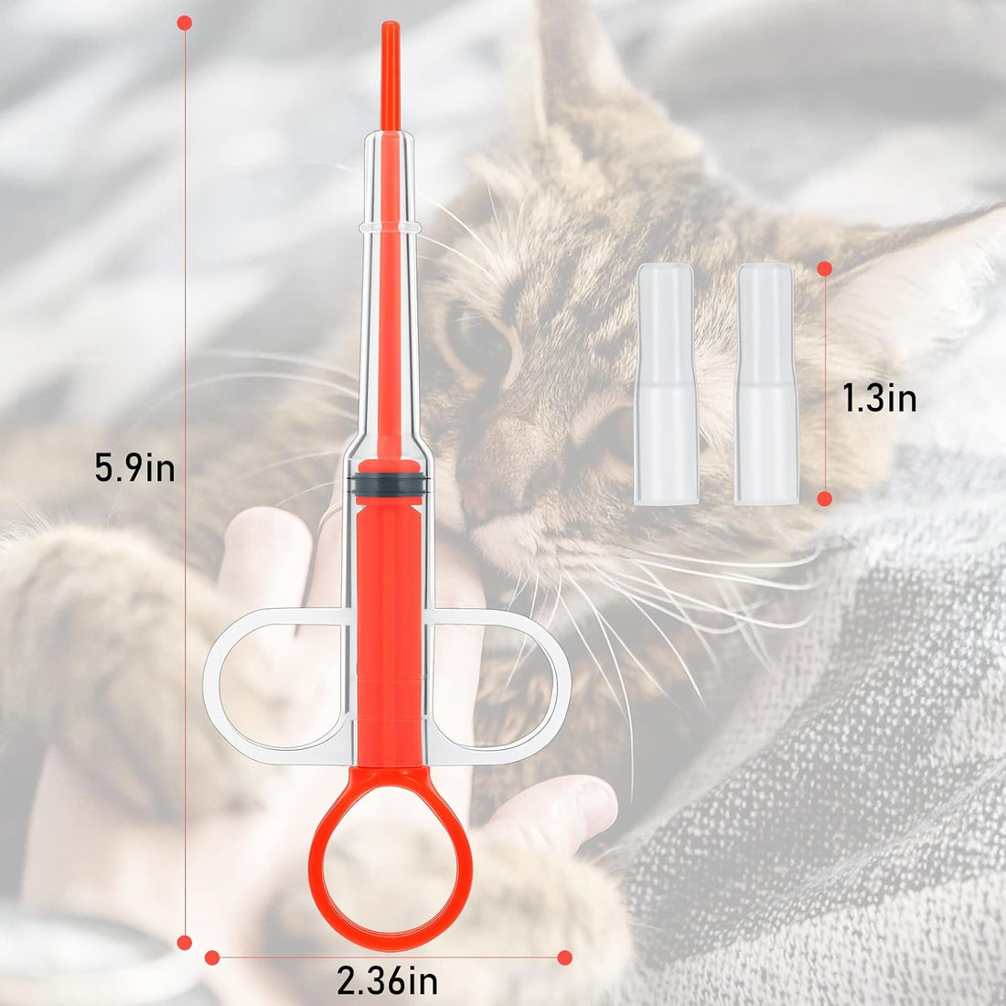 Nuanchu 4 Pcs Cats Pill Shooter Popper for Pet Dogs
