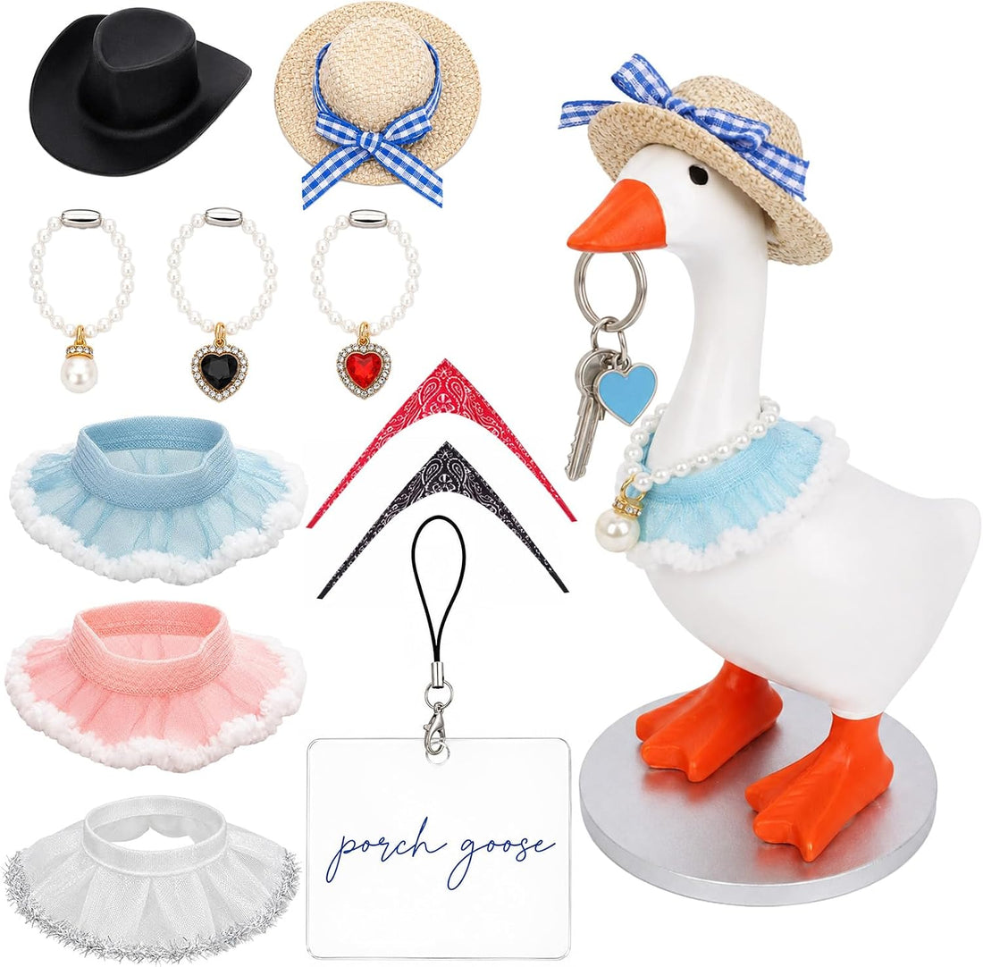 10PCS Mini Desk Outfits Includes 7 Inch Statue Desktop Accessories