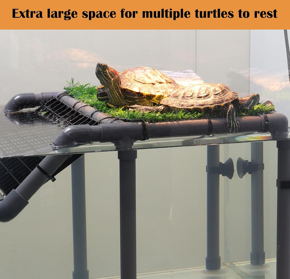 Extra Large Turtle Basking Platform with Artificial Grass