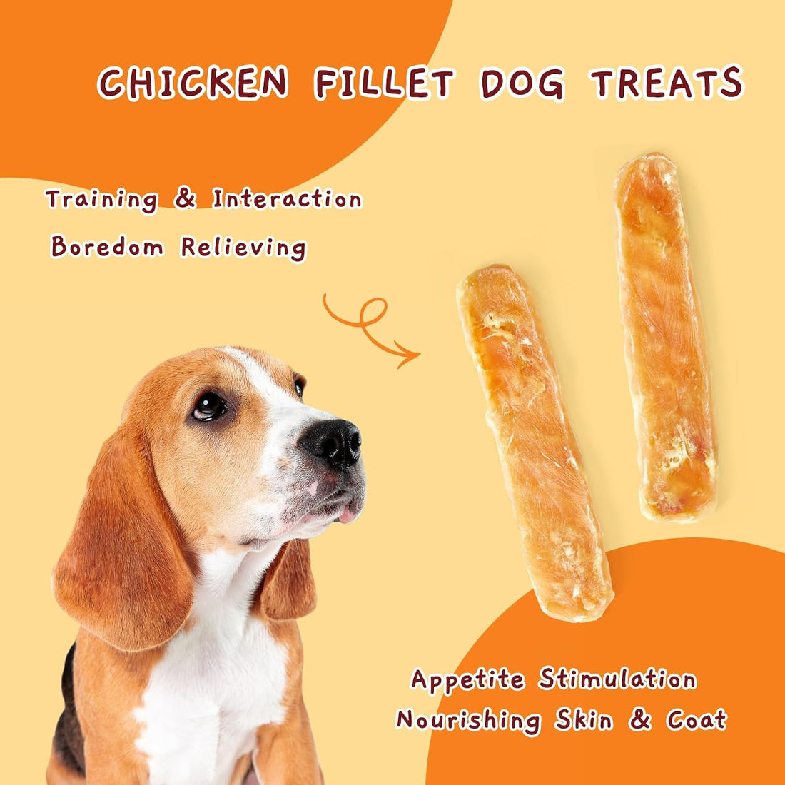 Jungle Calling Chicken Jerky Dog Training Treats, High Protein