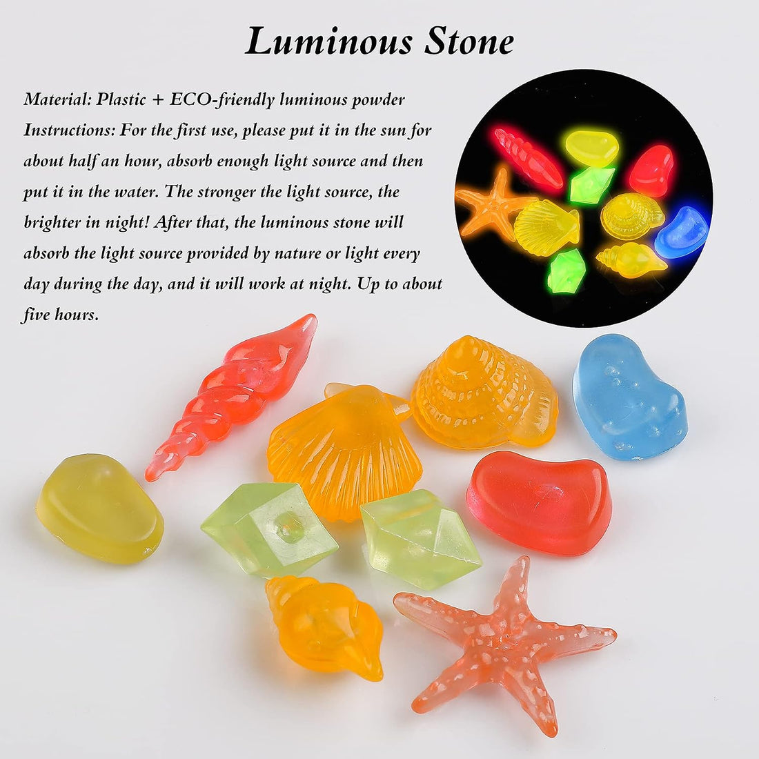 Glowing Fish Tank Decorations Glow Aquarium Decor Coral Ornaments 2Pcs