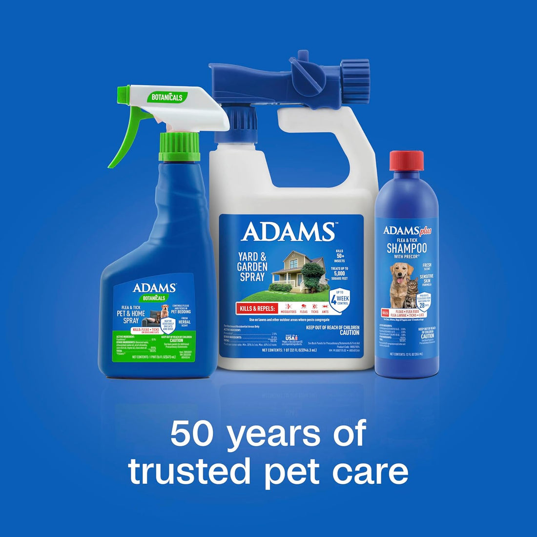 ADAMS Botanicals Flea & Tick Pet & Home Spray, Flea Spray for Dogs