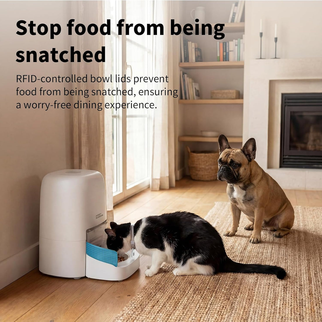 HoneyGuaridan RFID Automatic Cat Feeder with Collar Tag-Activated