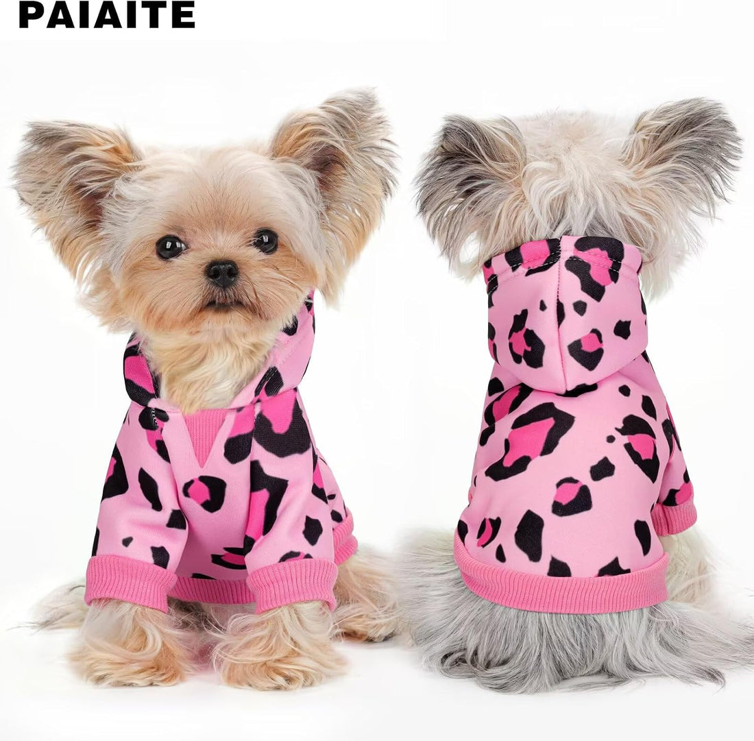Yellow Duck Pattern Dog Hoodie Sweatshirt:Stylish with Hat