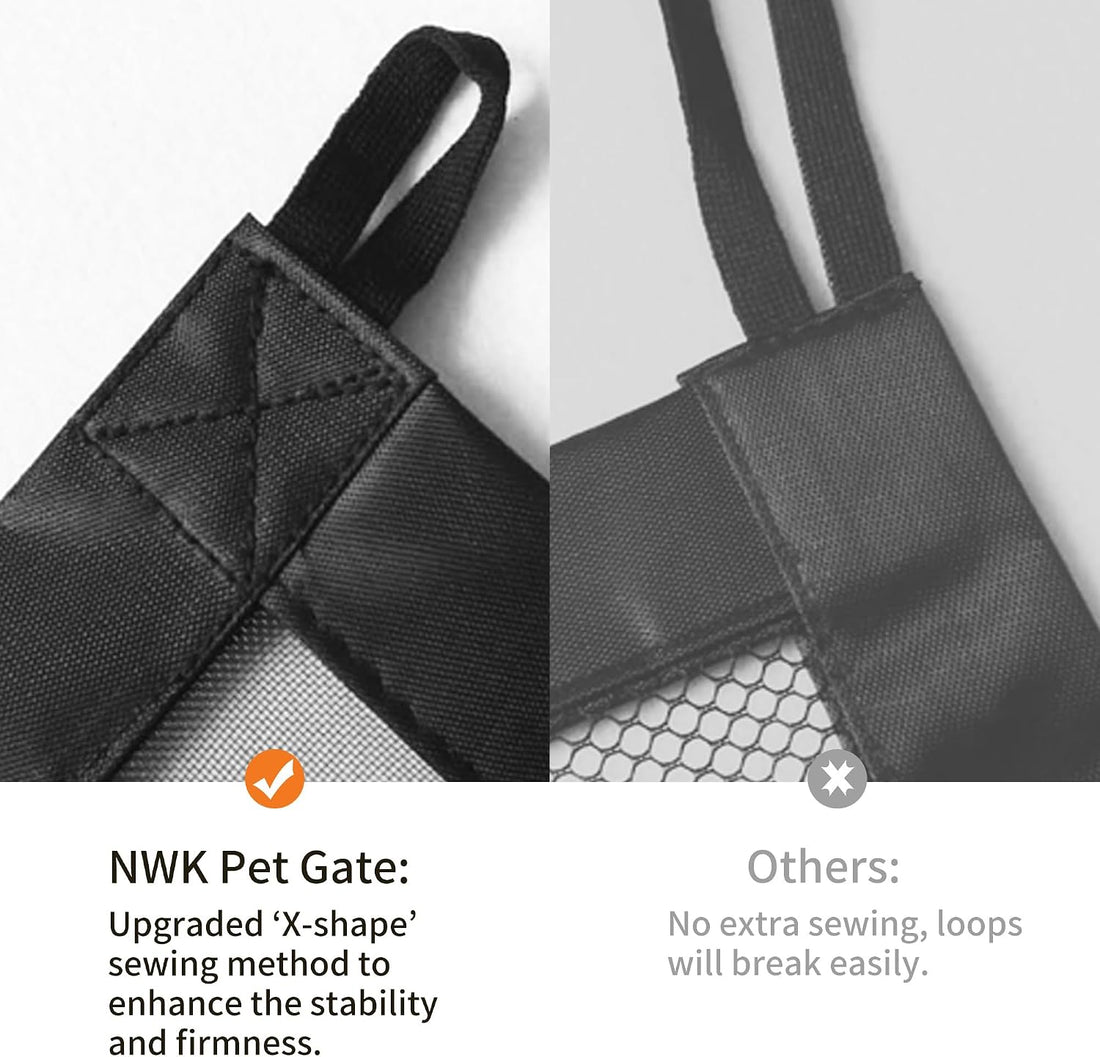 NWK Dog Gate for Stairs and Doorways 43''X30'' Fits 36 to 40 Inch