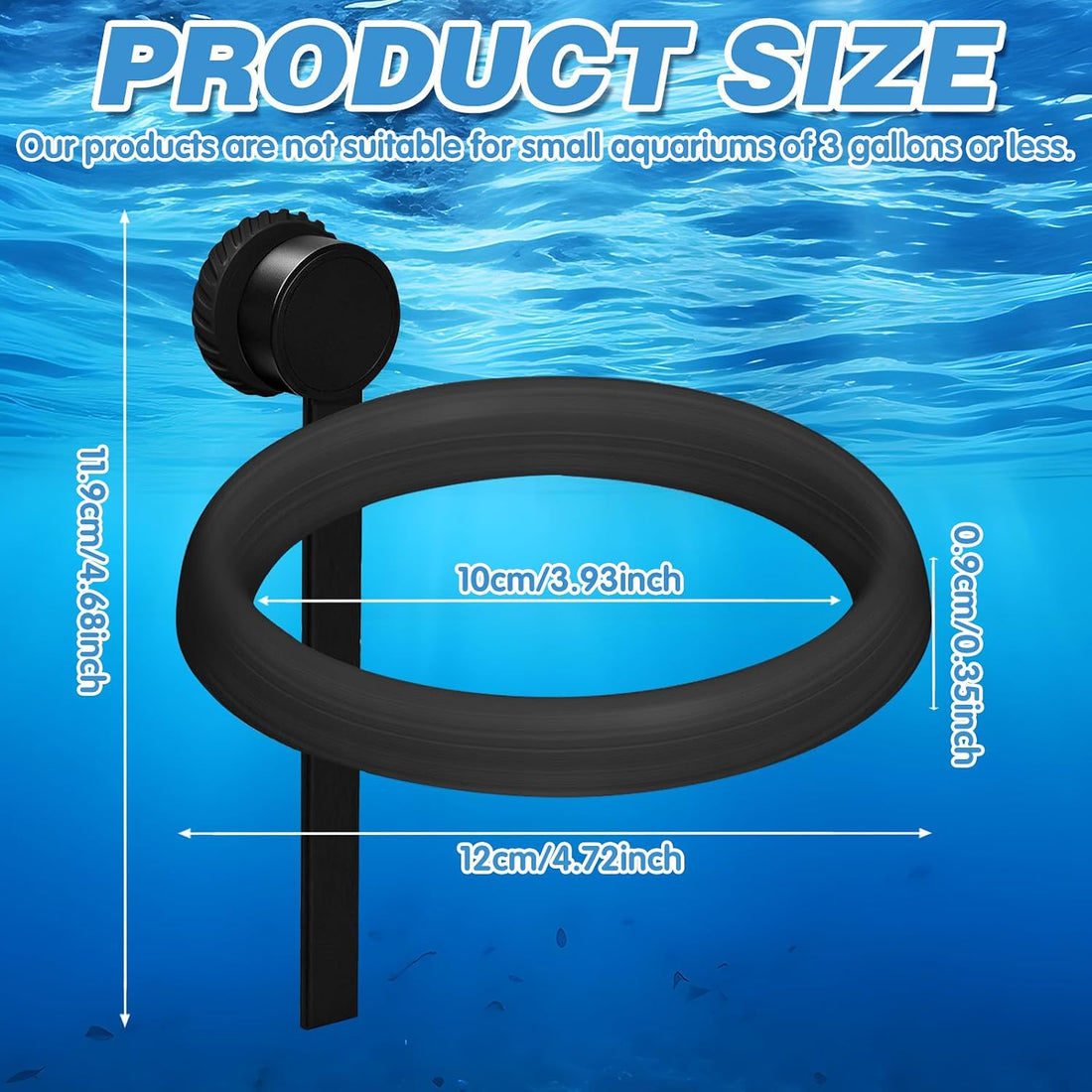 Magnetic Fish Feeding Ring, Automatic Turtle Feeder for Aquarium
