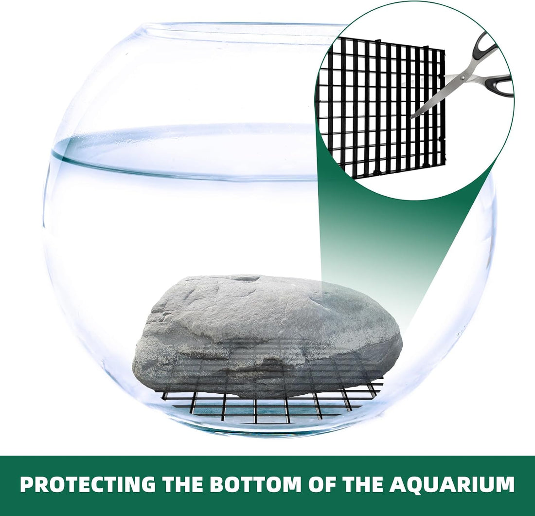 soujkooy 8Pcs Fish Tank Divider, Plastic Aquarium Egg Crate Grid