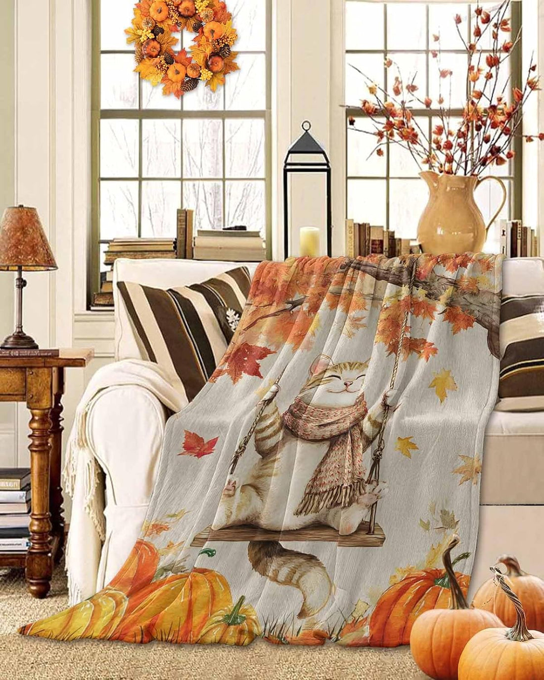 DecorLovee Fall Cat Blanket 30"x40"