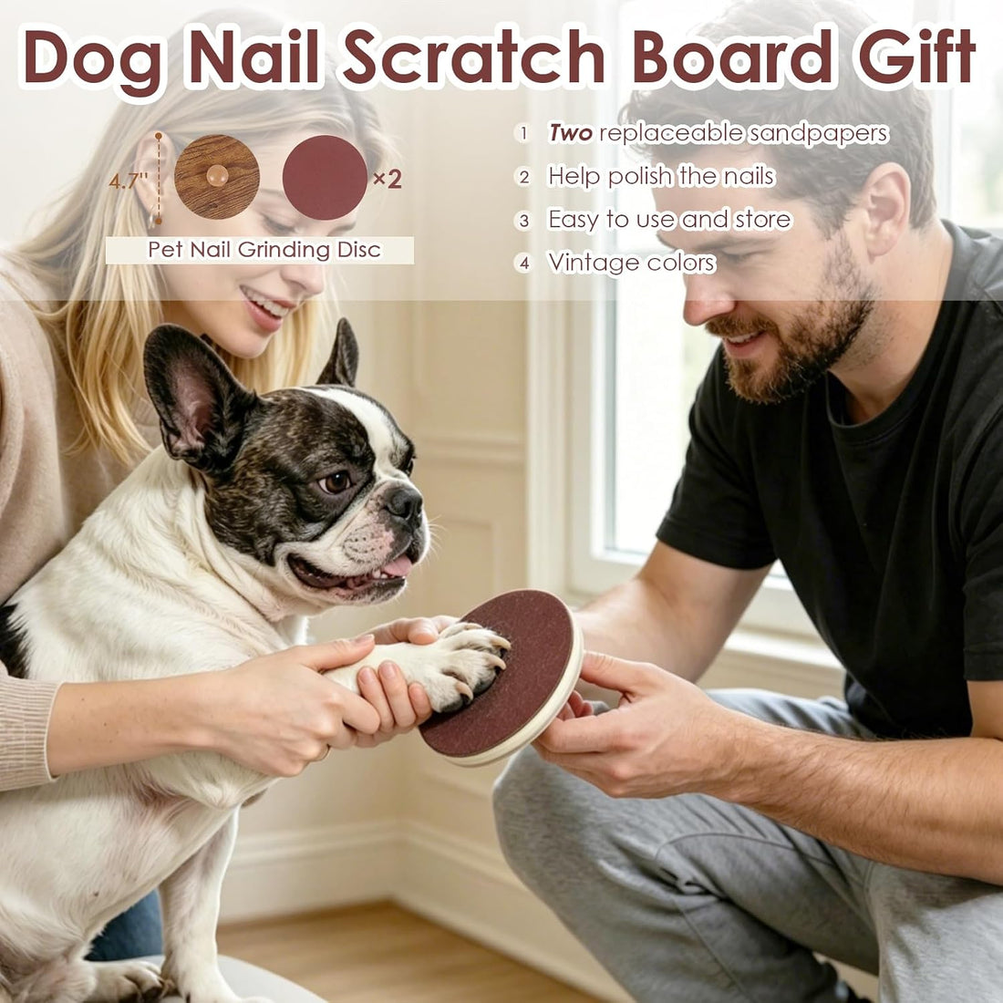 Dog Ramp for Bed Sofa 3 Adjustable Heights with Nail Scratch Board