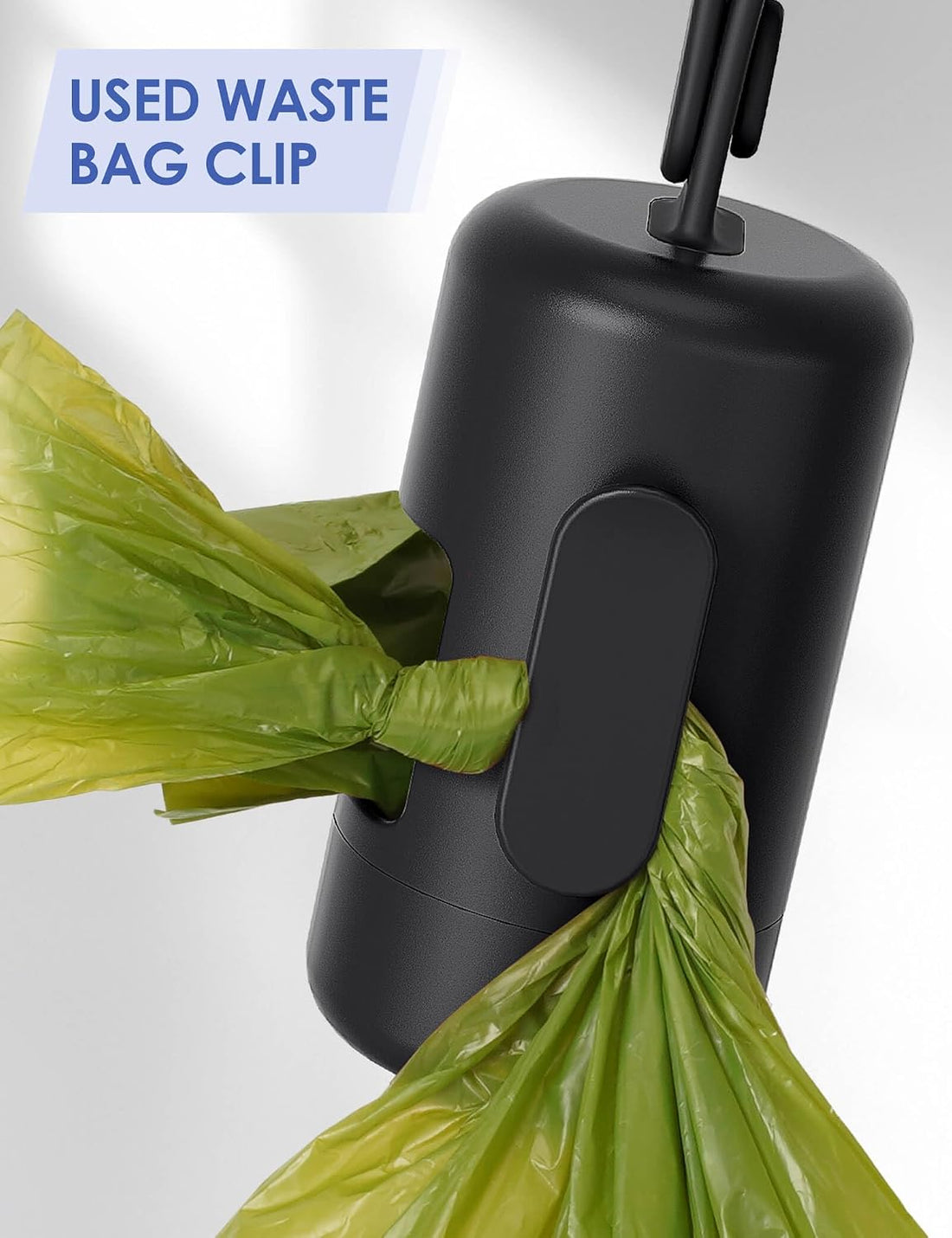 Gobeigo Dog Poop Bag Holder【Convenient Hook for Used Bags】【Silicone