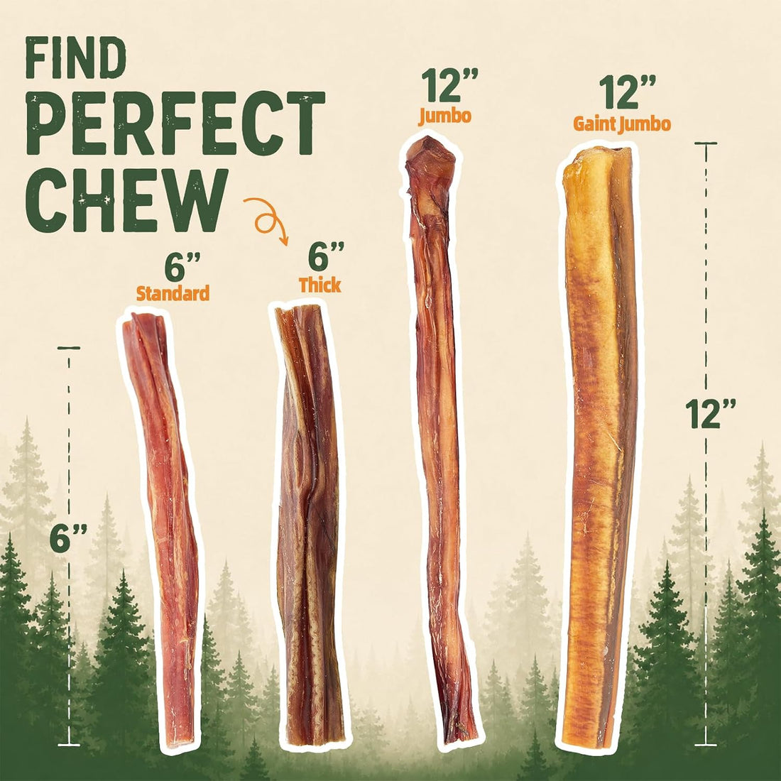 Jungle Calling 7 Ct. Regular Bully Sticks 6"