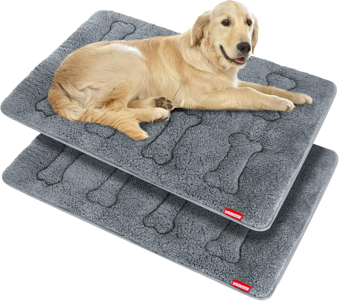 Dog Crate Mat(24" X 18"), Small Dog Bed Pad for Crate