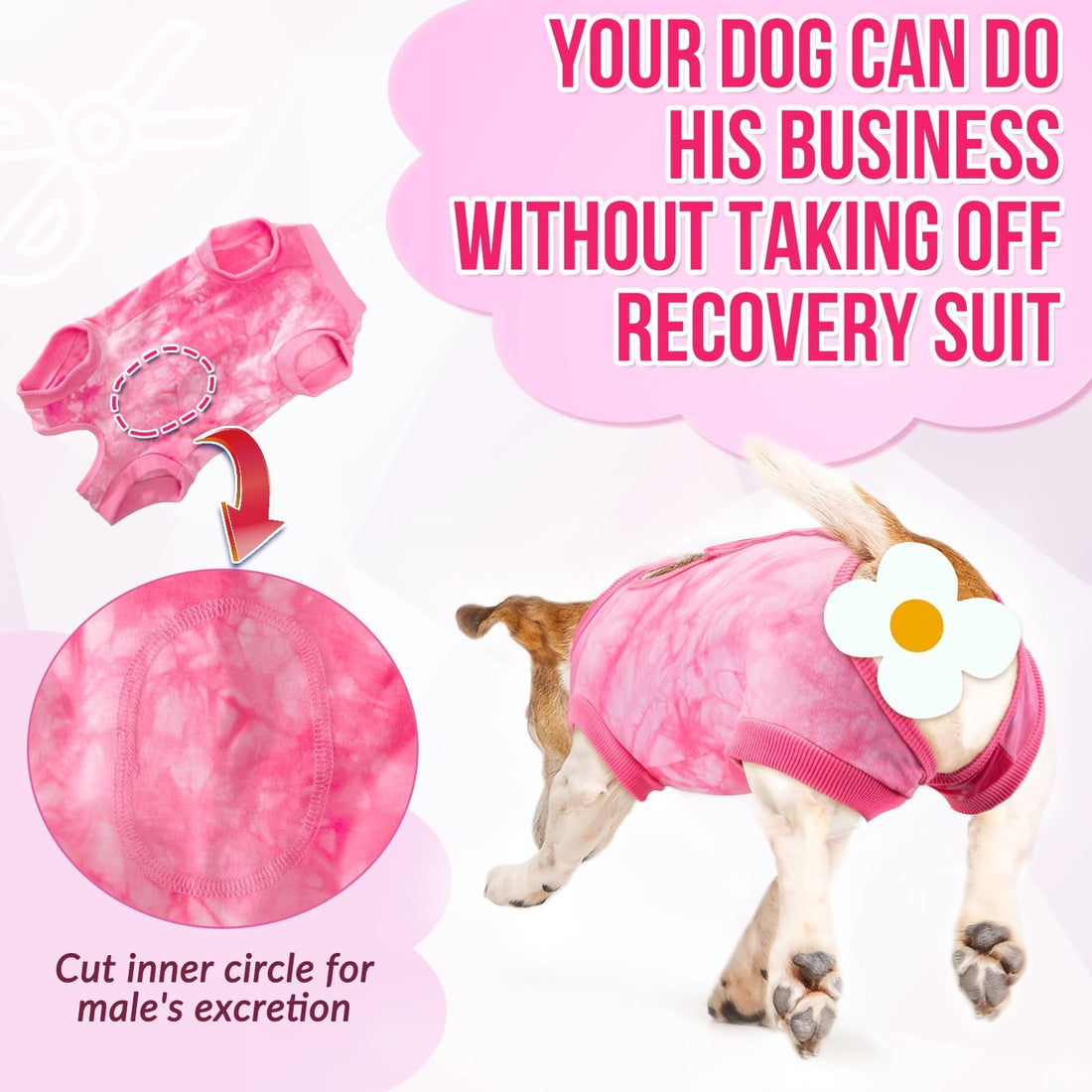 SlowTon Dog Recovery Suit, Surgery Recovery Suit for Female Male Dogs