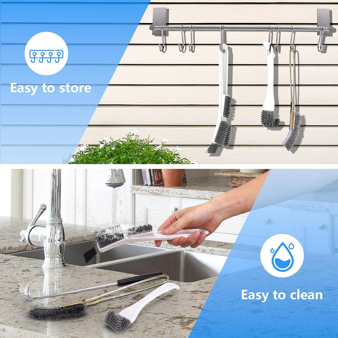 XANGNIER Bird Cage Cleaner Brush Kit,Bird Poop Remover Cleaning Tools