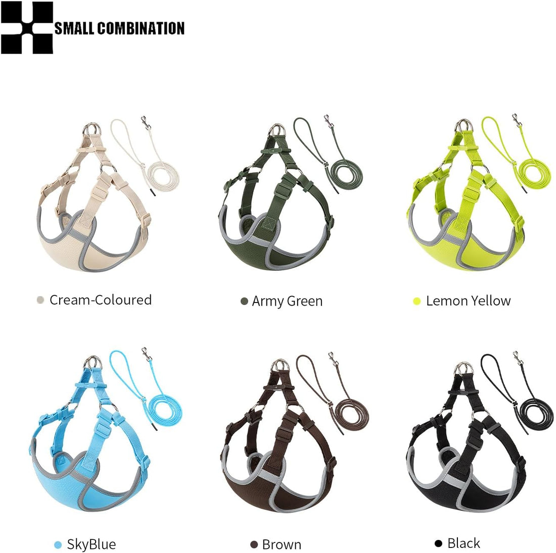 Dog Harness, Reflective No-Pull Pet Vest Harness for Small Medium Dogs