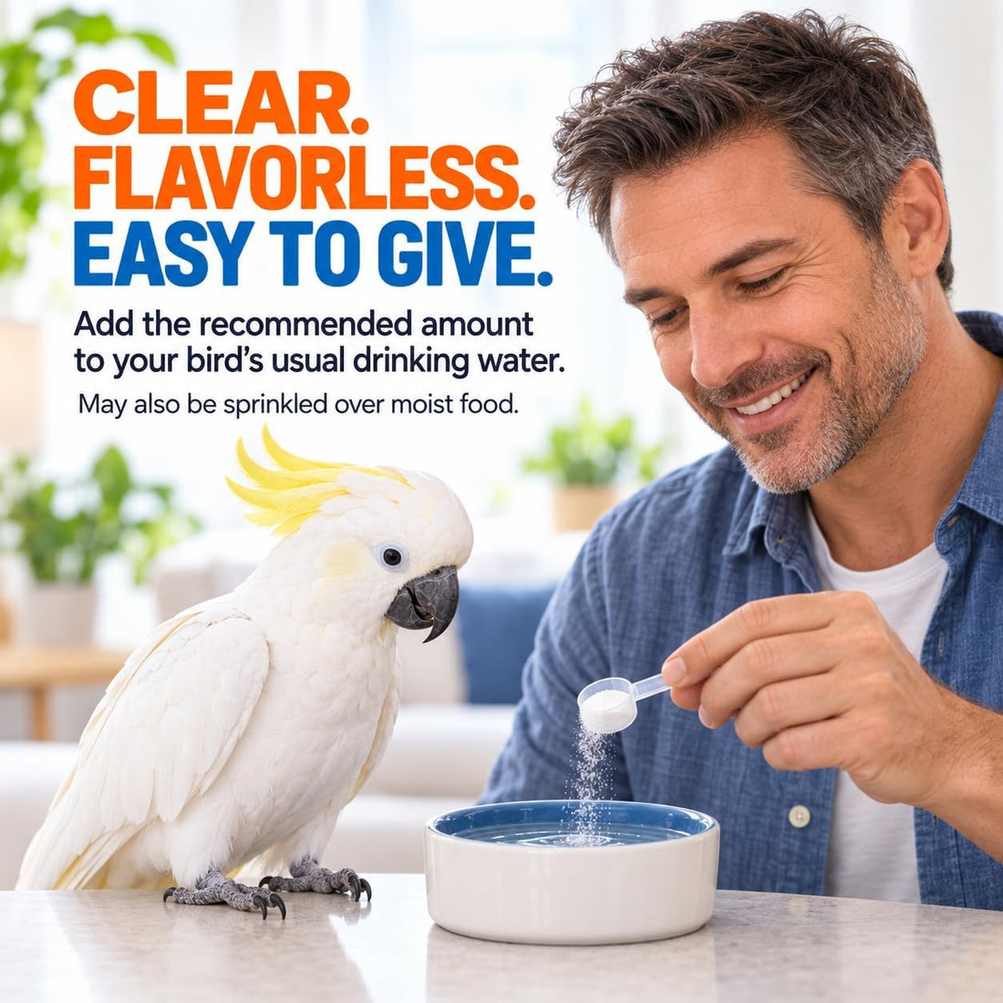 UnRuffledRx Bird Calming Supplement for Parrots | L-Theanine + GABA