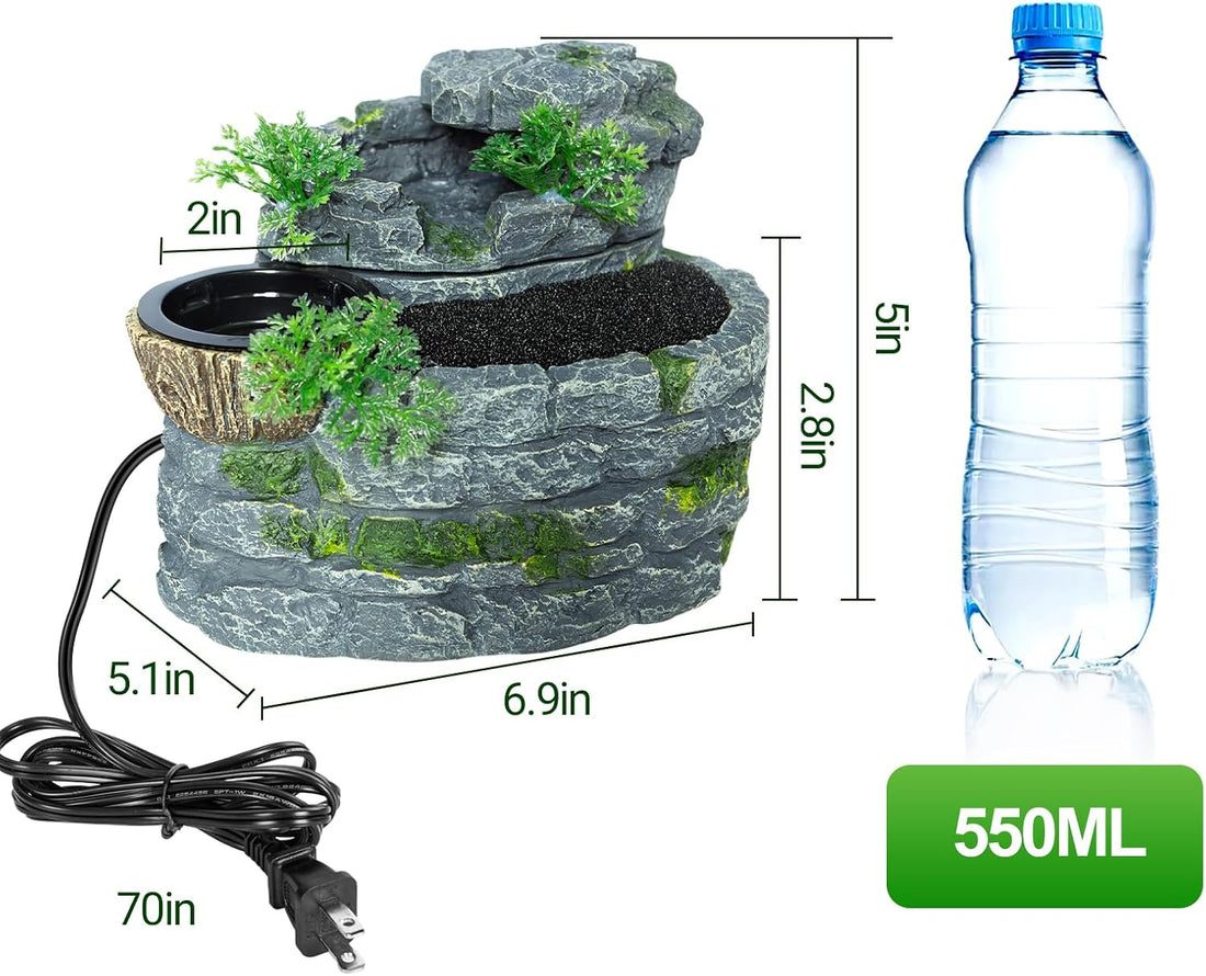 500ML Reptile Waterfall Fountain