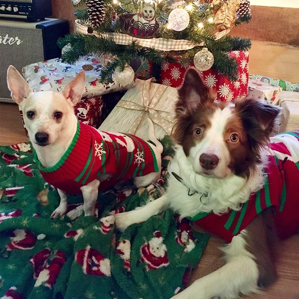 NACOCO Dog Snow Sweater - Snowman Holiday Pet Clothes for Small Dogs
