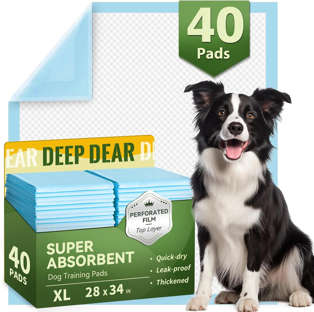 DEEP DEAR Puppy Pads for Dogs , Large 30x28 in ,100 Count