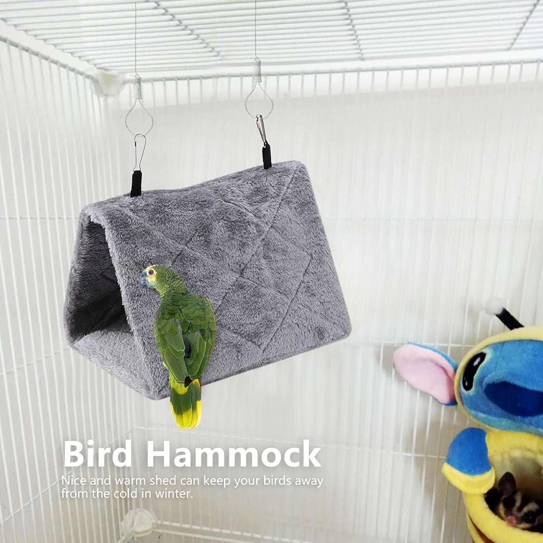 Warm Bird Nest House, Bed for Cage Accessories, Parakeet Toy Hammock
