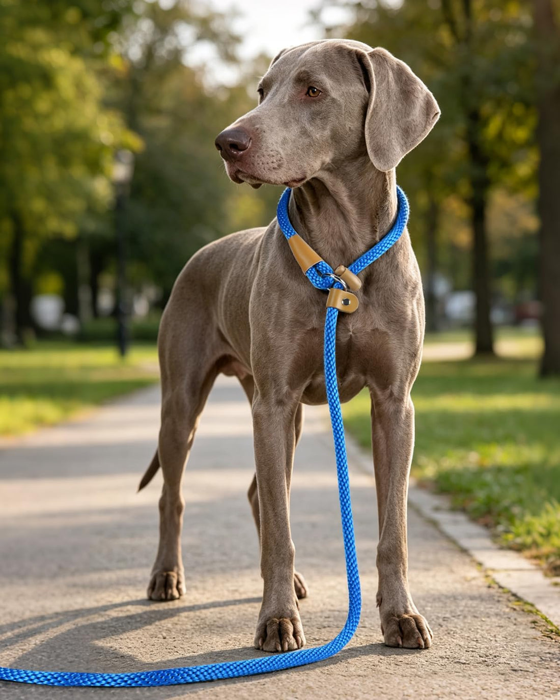 lynxking Dog Leash Slip Lead, Braided Padded Loop Leash 5ft 6ft 8ft