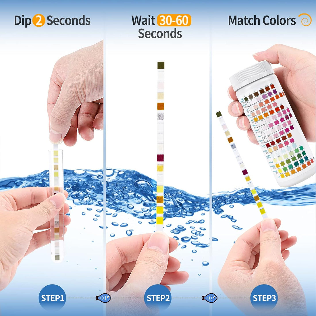 16 in 1 Water Test Kit with 125 Test Strips for Home Water Quality