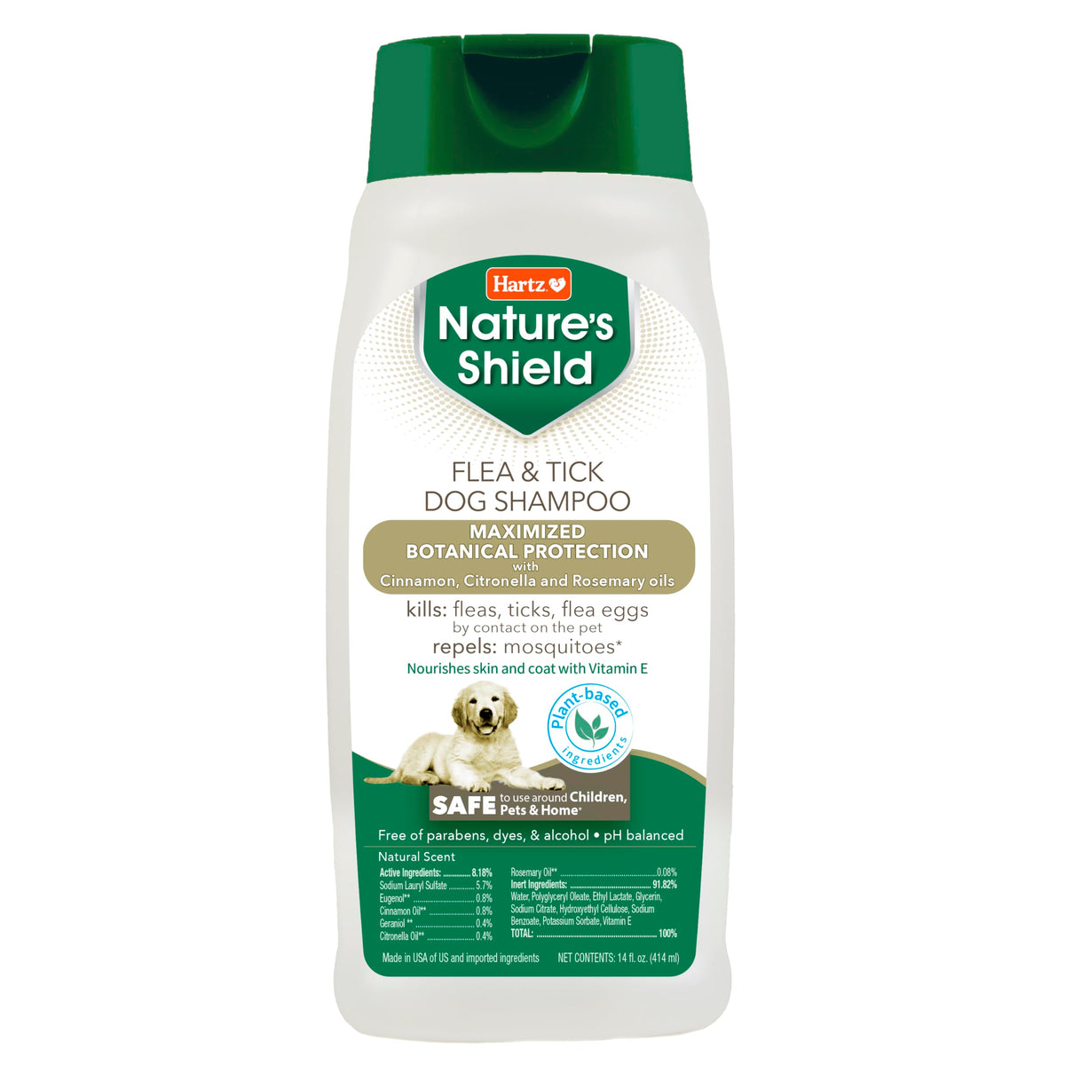 Hartz Nature’s Shield Flea & Tick Dog Shampoo Maximized Botanical
