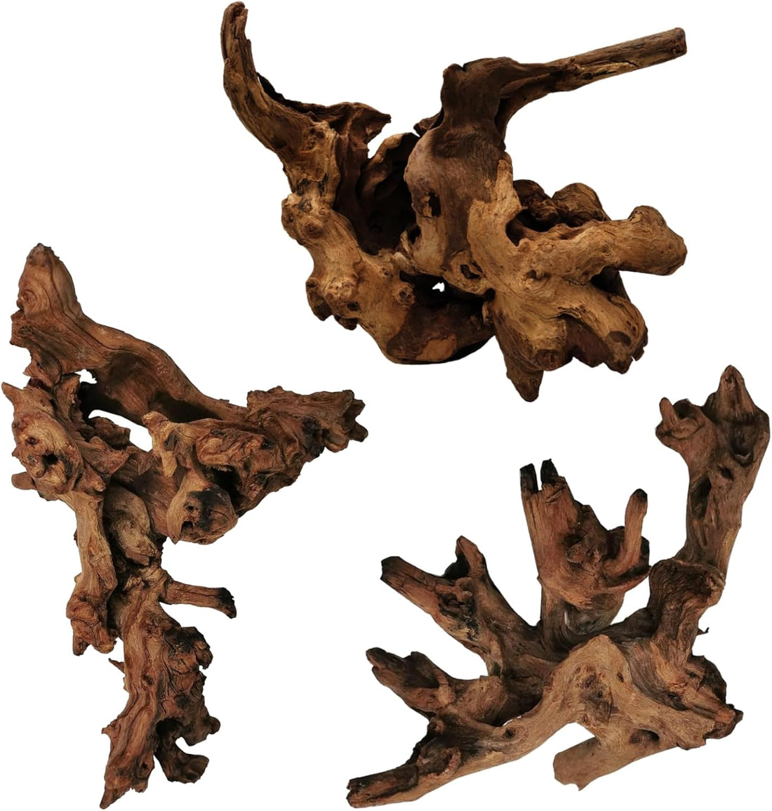 Hamiledyi 5 Pcs Driftwood Branches 5.5"-8.6" Aquarium Wood Decoration