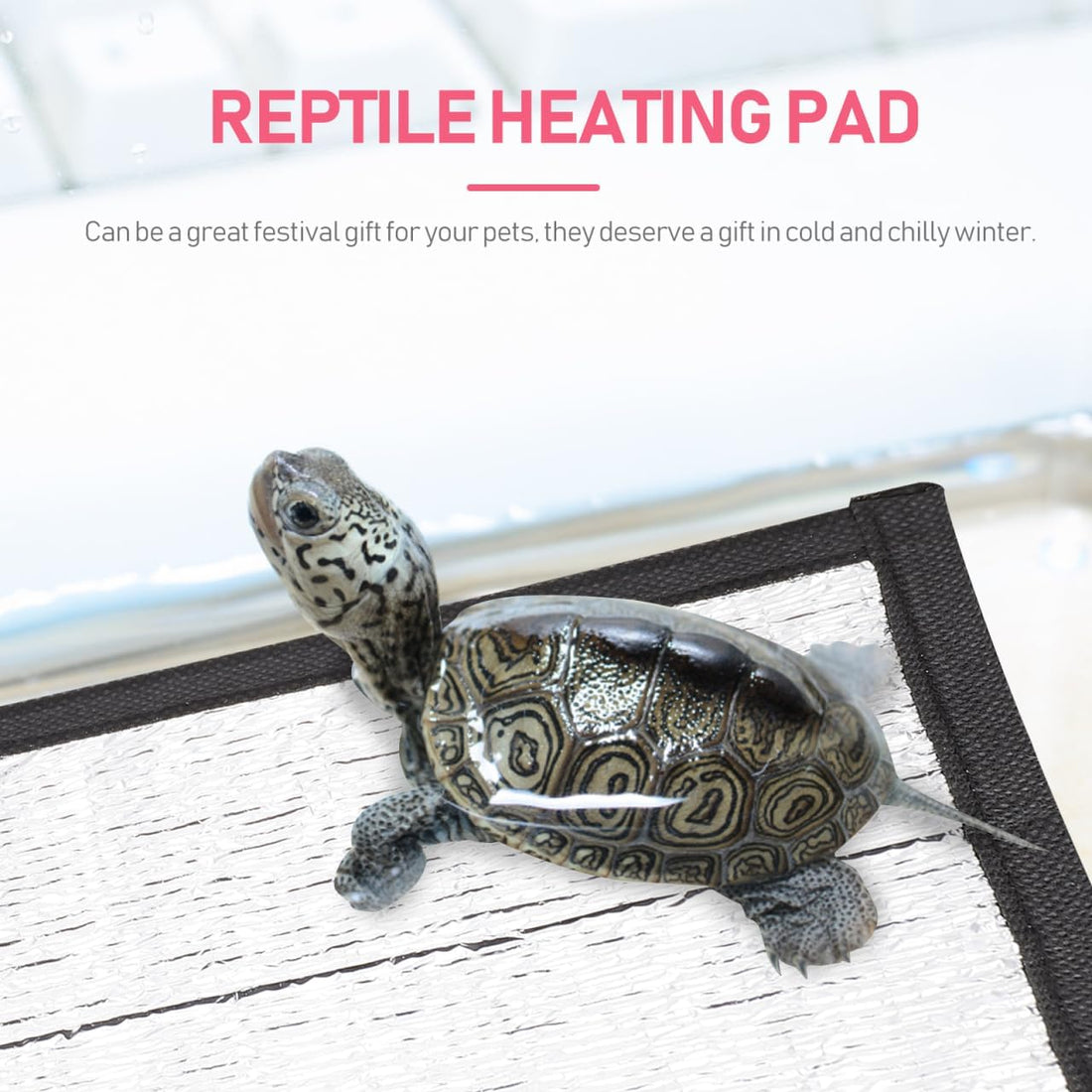 balacoo 2 Pcs Reflective Insulation Reptile Mat
