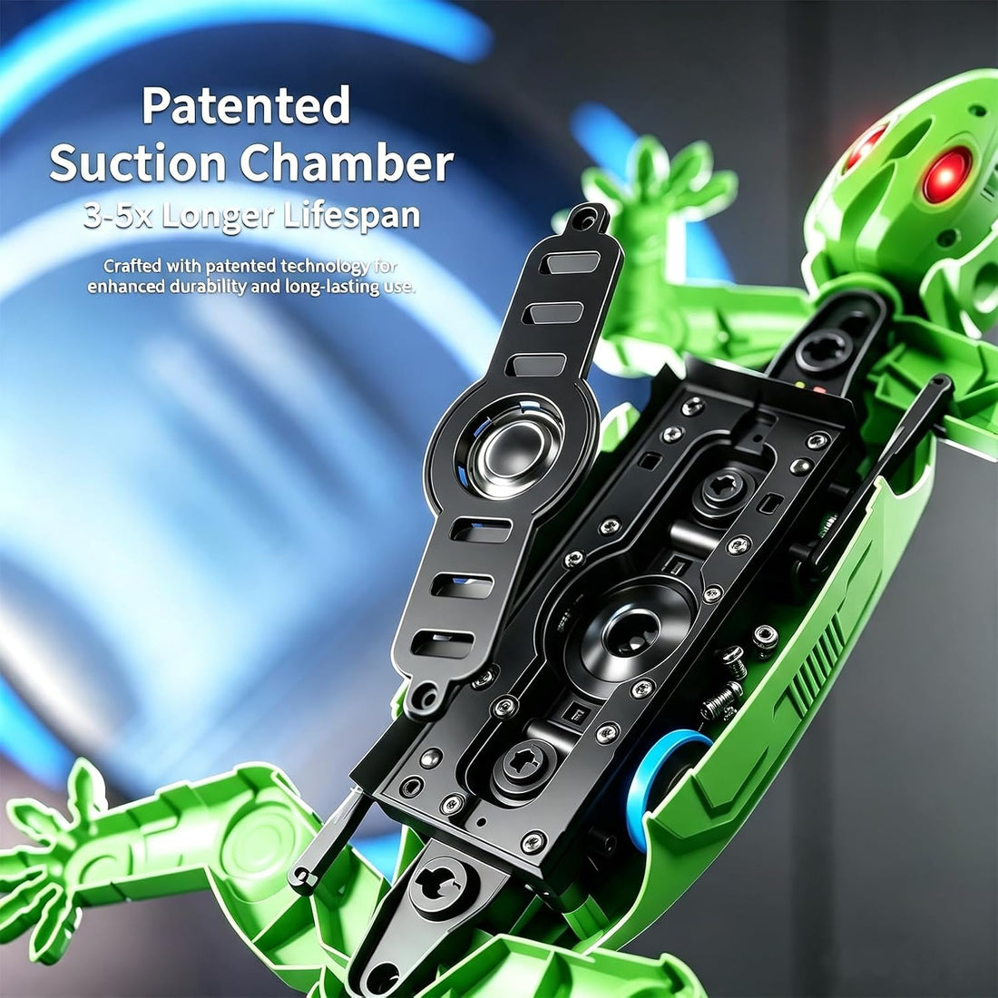 Remote Control Wall Climbing Gecko Toy for Cats,Wall Crawler Gecko