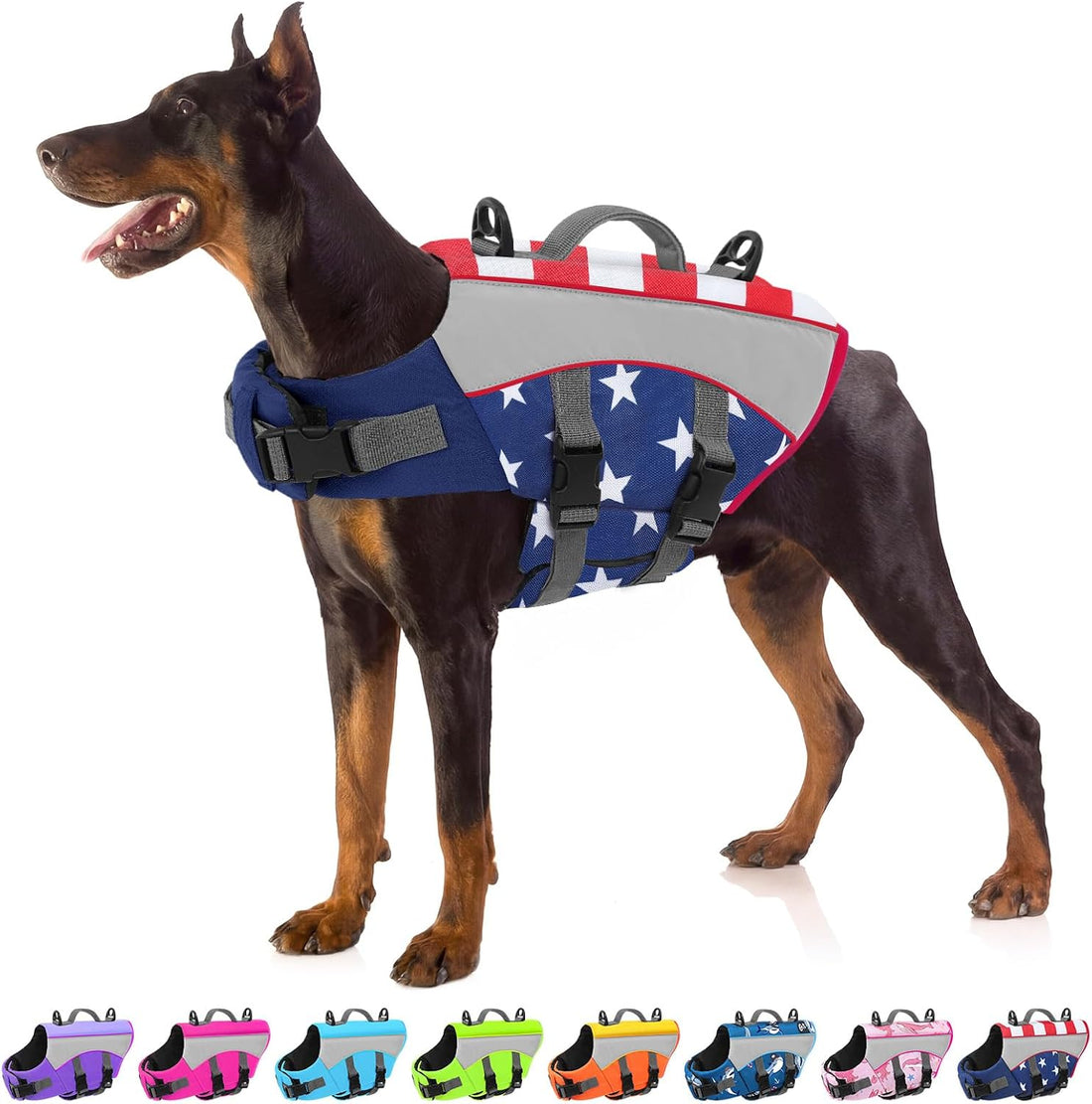 Dog Life Jacket, High Flotation Small Dog Life Vest for Swimming